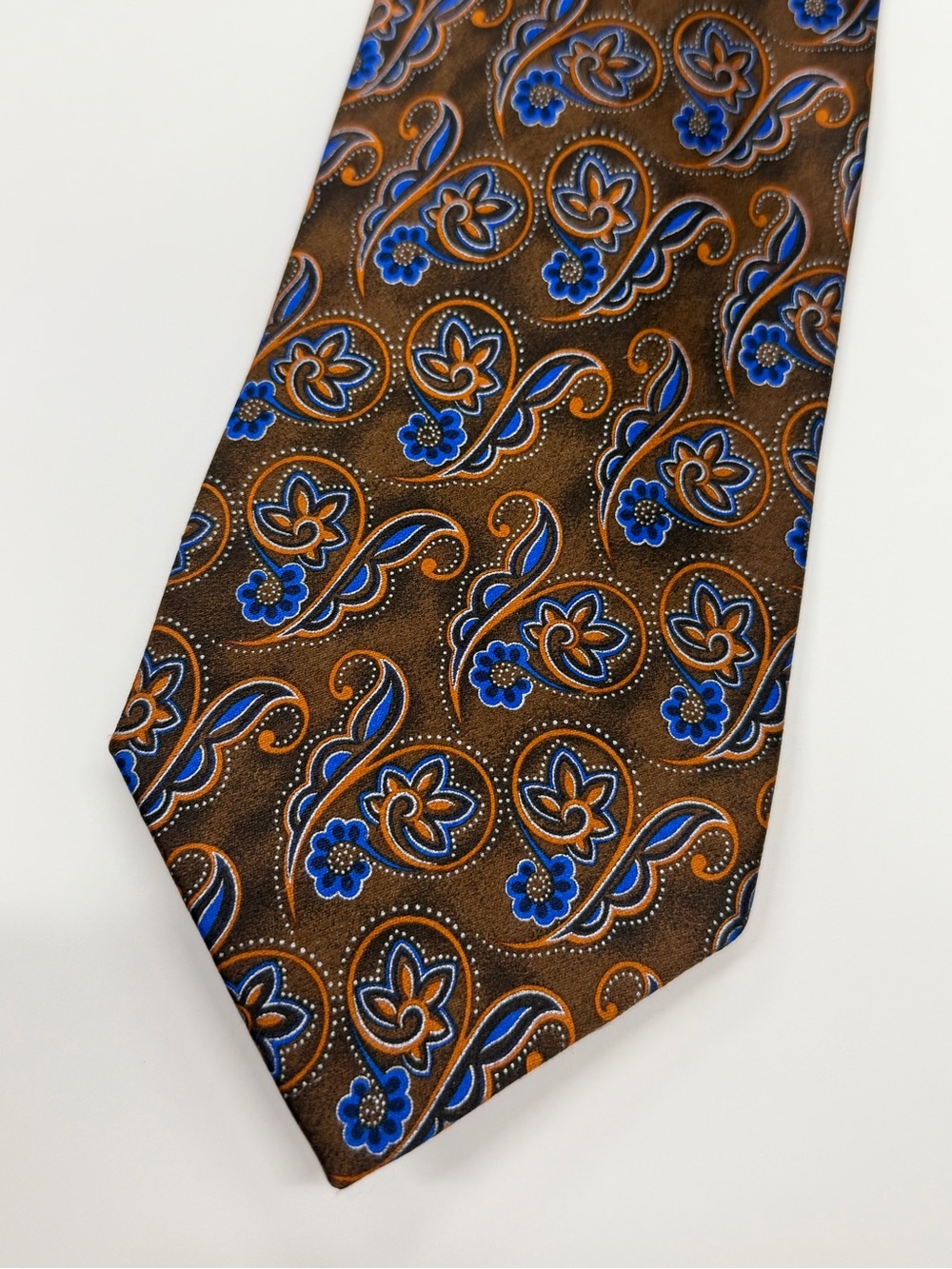 Ermenegildo Zegna Disegno Esclusivo XL Paisley Silk Tie